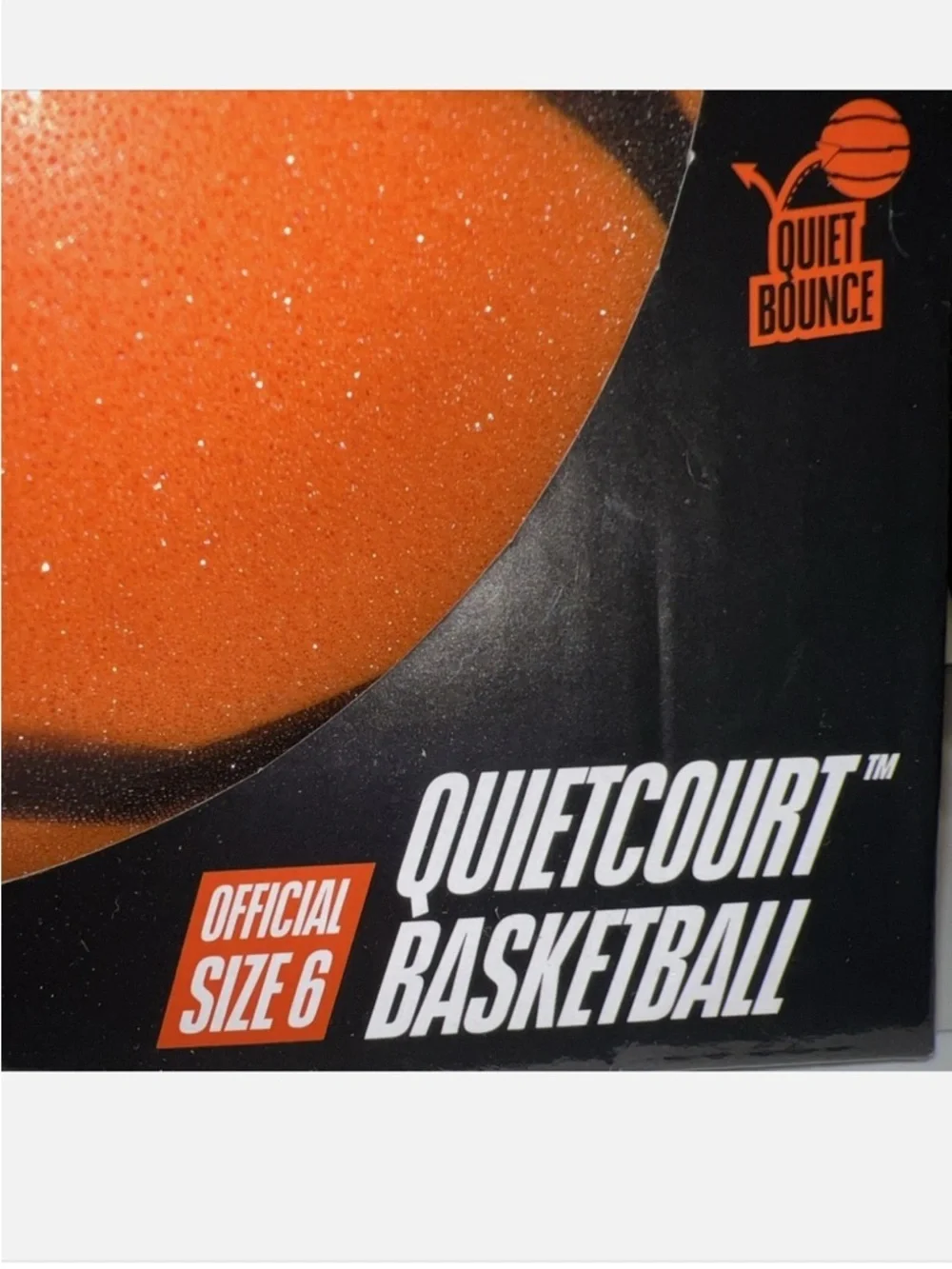 NERF QuietCourt Orange Foam Basketball NEW Official 6”